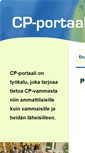 Mobile Screenshot of cp-portaali.fi