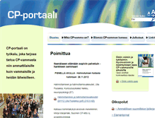 Tablet Screenshot of cp-portaali.fi